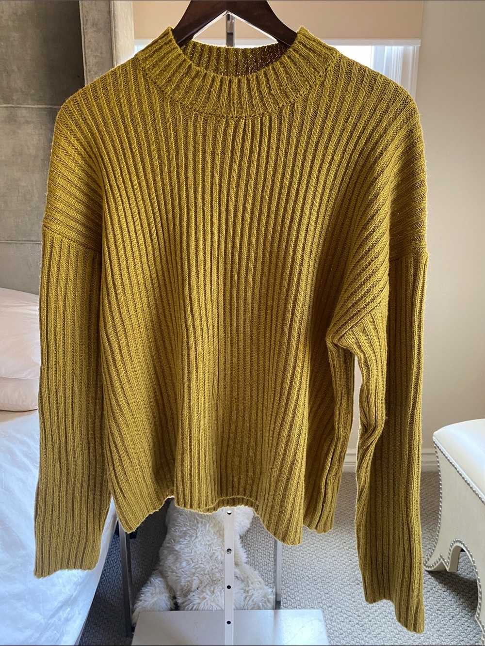 Forever 21 Green Ribbed Knit Sweater - Women